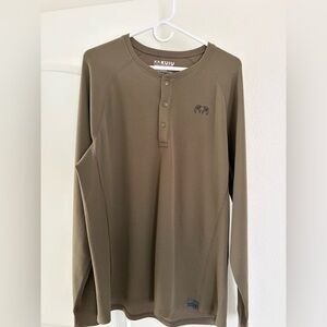 KUIU Men's Long-Sleeve Henley in Ash